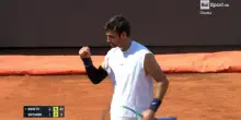 Il match point di Lorenzo Musetti contro Virtanen