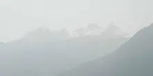 Foschia sulla Valle d'Aosta, colpa delle polveri provenienti dai roghi in Canada