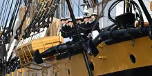 A Genova cerimonia con Mattarella per il ritorno di nave Vespucci