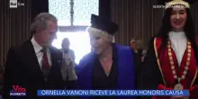 Ornella Vanoni riceve la laurea ad honorem all'Università Statale di Milano