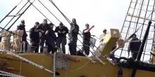 L'equipaggio della nave Amerigo Vespucci