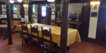 Gli interni della nave Amerigo Vespucci