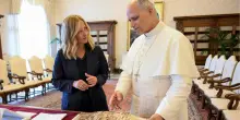 Papa Leone XIV riceve in udienza privata la presidente del Consiglio Giorgia Meloni in Vaticano