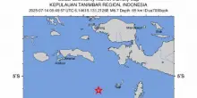 Terremoto di magnitudo 6.7 al largo dell'Indonesia orientale