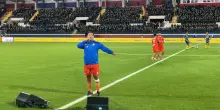 Sal Da Vinci fa cantare tutto lo stadio delll'Aquila