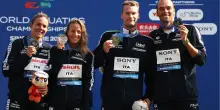 Mondiali di nuoto, Italia argento nella staffetta del fondo