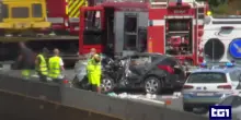 Auto contromano in corsia di sorpasso sulla A4: quattro morti e un ferito grave