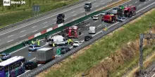 Contromano per 7 km sull'autostrada, 4 morti e una donna ferita
