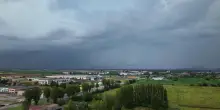 Maltempo in Veneto, il transito dei temporali nella bassa padovana