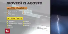 Immagini di un autunno anticipato per il nord Italia sferzato dal maltempo