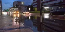 Nubifragio a Padova: strade allagate e tram sospeso