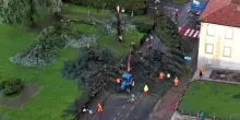 Le immagini dall'alto dei danni causati dalla tromba d'aria in Lombardia