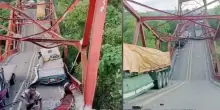 Ponte crolla sotto il peso dei camion nelle Filippine: autisti feriti, nessuna vittima