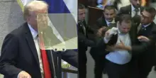 Trump interrotto alla Knesset: due deputati espulsi per le proteste