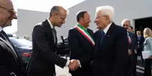 Il presidente Mattarella a Fiumicino per i 65 anni dell'aeroporto internazionale di Roma