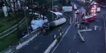 Esplode autocisterna carica di benzina, le immagini del disastro