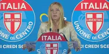 Meloni a festa Udc: "Clima d'odio insostenibile anche in Italia, la Sinistra smetta di minimizzare"