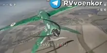 Drone verde disintegrato in volo: battaglie aeree sul fronte di Zaporizhzhia
