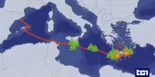 Uno sciame di droni contro le barche della Flotilla al largo di Creta, le immagini