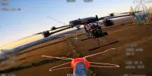 Il drone ucraino Baba Yaga ha abbattuto un FPV mentre era in volo: il video