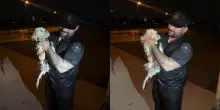 Poliziotto eroe si tuffa in un canale e salva un cane dall'annegamento. "È l'agente dell'anno"