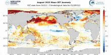 Agosto 2025 il terzo più caldo mai registrato per gli oceani