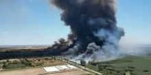 Incendio a Manfredonia, brucia l’oasi di Lago Salso: provinciale chiusa per il fumo. “Un inferno”