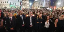 “Restiamo umani”: Salis, Sala, Funaro e Lepore alla manifestazione pro Gaza a Genova