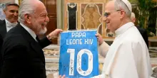 Il Napoli dal Papa, Leone XIV: “Dicono che sono romanista ma siete i benvenuti, non tutto è vero”
