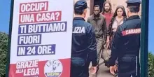 Dl Sicurezza, il Campidoglio rimuove i manifesti della Lega: “Sono razzisti”. Salvini: “E’ censura”