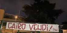 Striscioni contro Cairo, Torino tappezzata nella notte