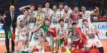 Volley, per Trento scudetto al tie-break: rimonta e vittoria a Civitanova