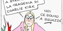 Meloni e l’omicidio Kirk, la vignetta di Ellekappa