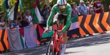 Filippo Ganna argento nella cronometro degli Europei dietro un inarrivabile Evenepoel