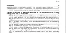 Manovra, il testo integrale della bozza