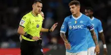 Napoli-Inter, per l’Aia il rigore su Di Lorenzo non c’era: saranno fermati arbitro, assistente e Var