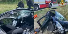 Auto precipita nel canale, il volo è spaventoso: tra le lamiere una donna incinta