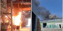 Incendio spaventoso nell’azienda italiana: crolla il tetto, esplodono i macchinari