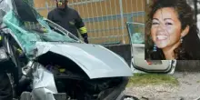 Terribile incidente, scontro tra auto e camion, Marzia ha la peggio