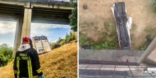Italia. Tir cade dal viadotto: la scena terrificante, una cosa mai vista