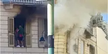 “È in casa tra le fiamme”. Scoppia incendio, si arrampicano per salvarla: scene da panico, dramma
