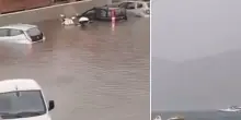 Nubifragio in Italia, strade invase dall’acqua e persone bloccate