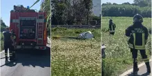 Italia, aereo si schianta vicino all’autostrada: terrore tra gli automobilisti