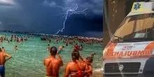 Fulmini in spiaggia, dramma in Italia: paura, molte persone colpite