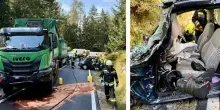 Frontale violentissimo contro un camion, lei era nella 500: la morte micidiale. Tutto bloccato per ore