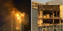 “Pioggia di fuoco”. Terribile incendio in Italia, palazzo trasformato in un inferno. Video spaventoso