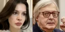 Battaglia legale tra Sgarbi ed Evelina. Lei invoca il sostegno, lui risponde: «Niente di più falso, mi difenderò»