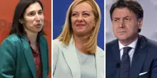 Sondaggio La7, numeri clamorosi: crescono FdI e Pd, crolla il M5S di Conte