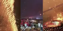 Pioggia di scintille sulle persone, fuochi d’artificio finiscono in tragedia. Scena raccapricciante